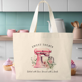 Bolso De Tela Gigante Panadería mixta rosa personalizada