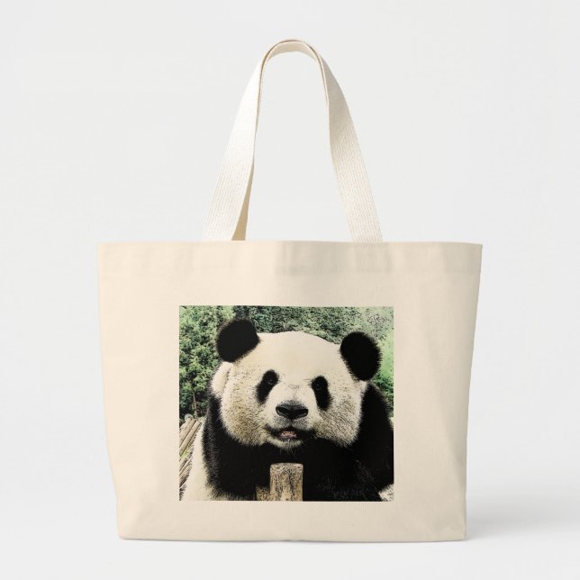Bolso De Tela Gigante Panda (Frente)