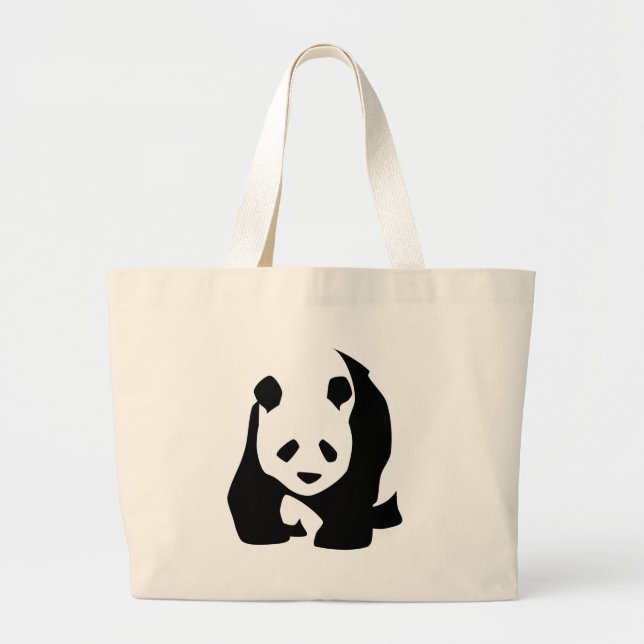 Bolso De Tela Gigante Panda (Frente)