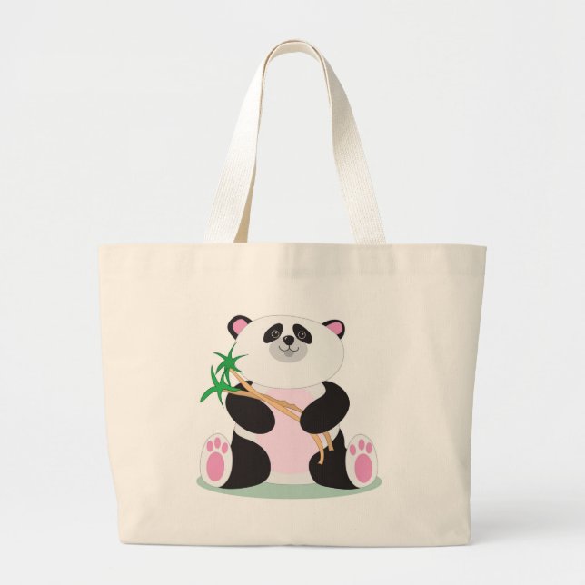 Bolso De Tela Gigante Panda (Frente)