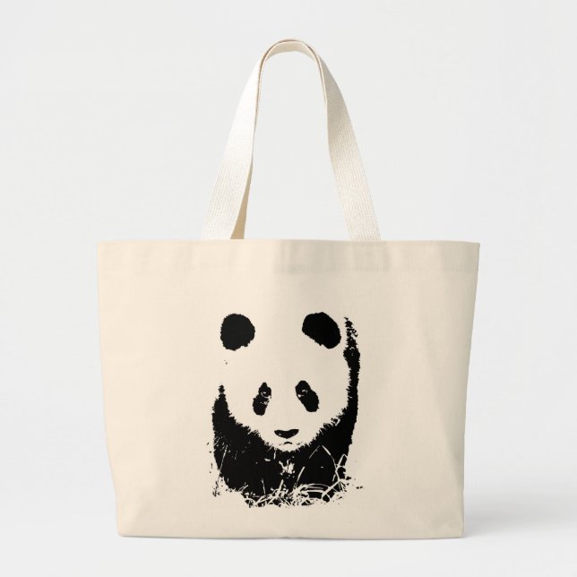 Bolso De Tela Gigante Panda (Frente)