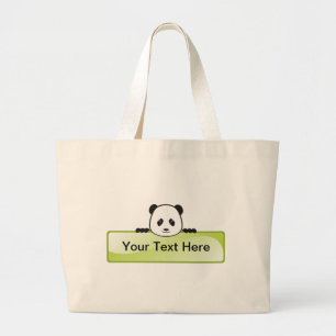 Bolso De Tela Gigante Panda Banner