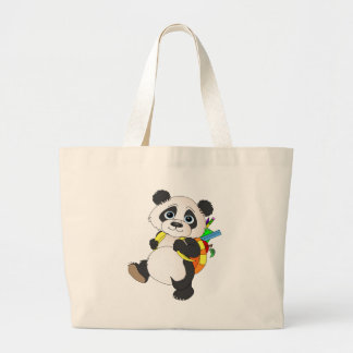 Bolso De Tela Gigante Panda Bear con mochila