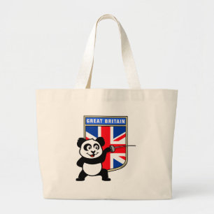 Bolso De Tela Gigante Panda de esgrima del Reino Unido