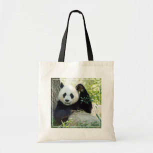 Bolso De Tela Gigante Panda despotricando contra el árbol