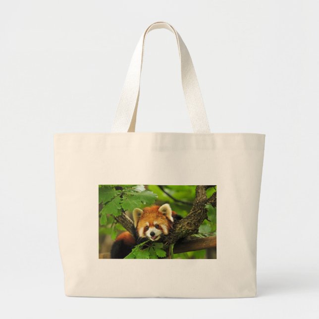 Bolso De Tela Gigante Panda roja Cub (Frente)