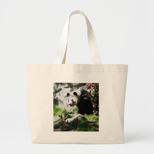 Bolso De Tela Gigante Panda Smile (Frente)