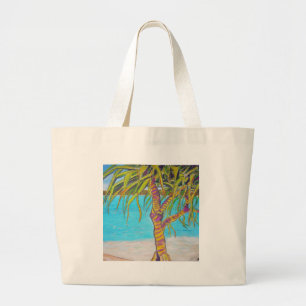 Bolso De Tela Gigante Pandanas de agua azul