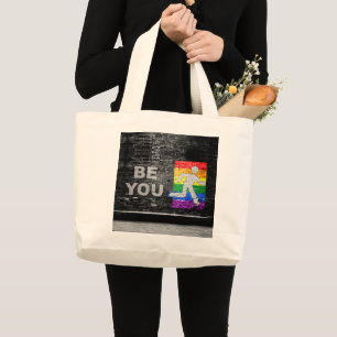 Bolso De Tela Gigante Panel de colores del orgullo arcoíris urbano de Sl