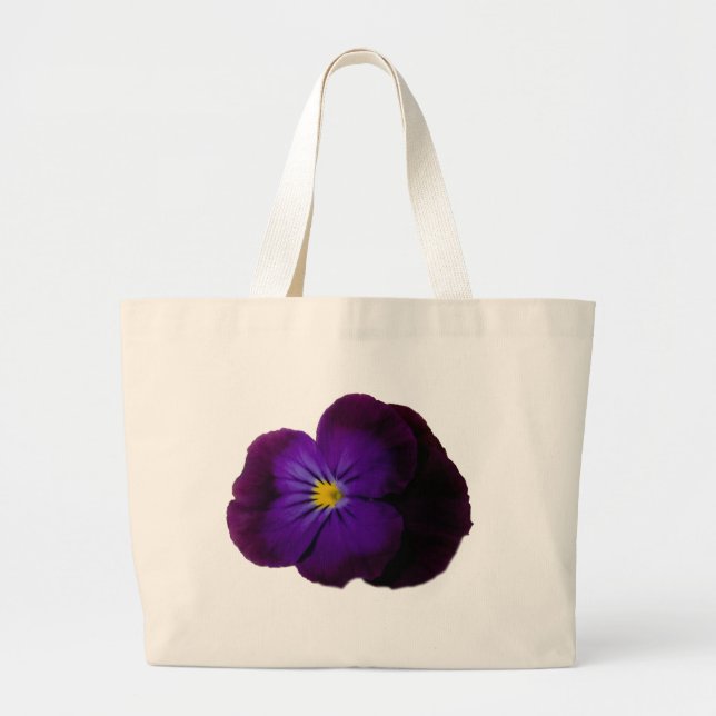 Bolso De Tela Gigante Pansy Bag (Frente)