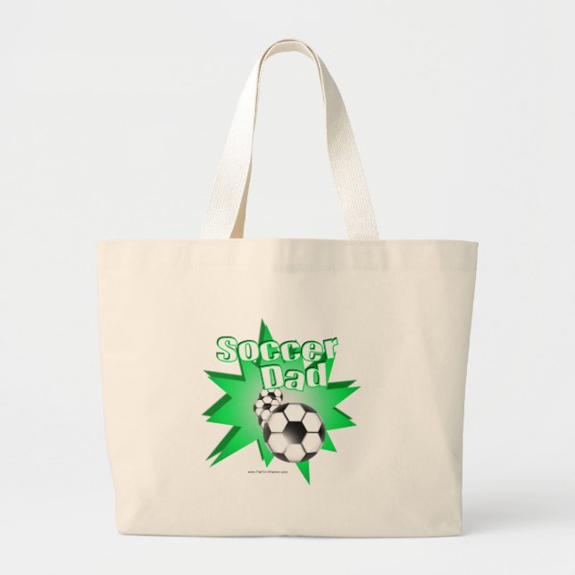 Bolso De Tela Gigante Papá del fútbol (Frente)