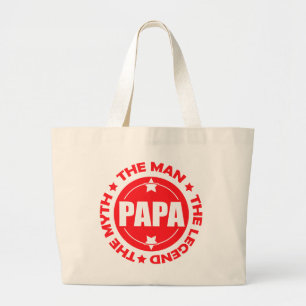 Bolso De Tela Gigante Papá. El Hombre. El Mito. La Leyenda.