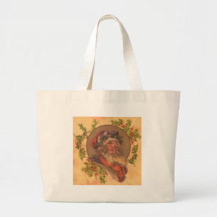 Bolso De Tela Gigante Papá Noel Antiguo Victoriano Leyendecker