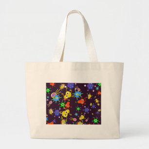 Bolso De Tela Gigante Papel pintado de las bacterias