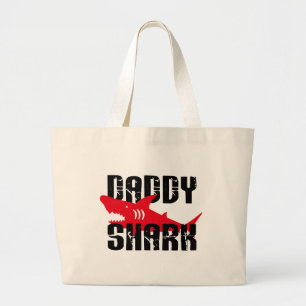 Bolso De Tela Gigante Papi Shark Worn Graphic