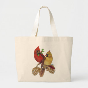 Bolso De Tela Gigante Par cardinal