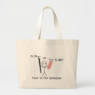 Bolso De Tela Gigante Para ser o no ser