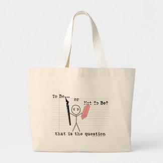Bolso De Tela Gigante Para ser o no ser