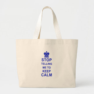 Bolso De Tela Gigante Parada divertida que me dice guardar calma