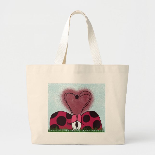 Bolso De Tela Gigante Pareja de Buitre (Frente)