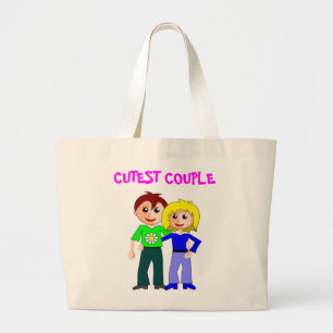BOLSO DE TELA GIGANTE PAREJA MÁS CORTA
