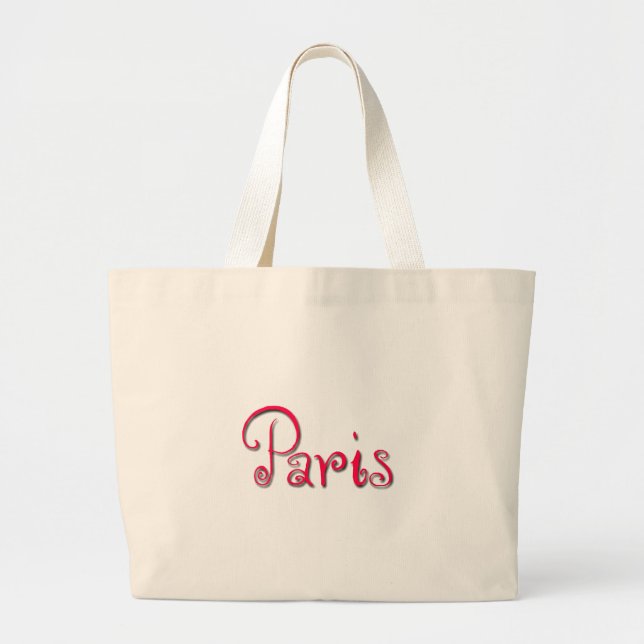 Bolso De Tela Gigante París (Frente)