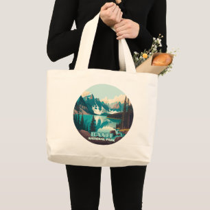 Bolso De Tela Gigante Parque nacional Banff Lago Moraine Retro