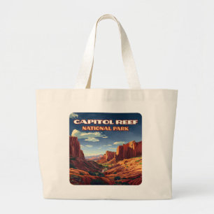 Bolso De Tela Gigante Parque nacional del Capitolio Arrecife Vintage del