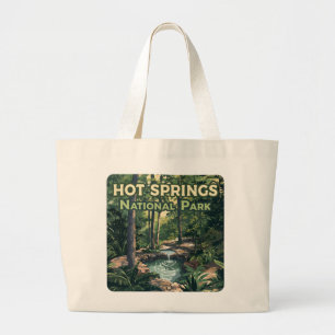 Bolso De Tela Gigante Parque nacional Hot Springs Arkansas Retro
