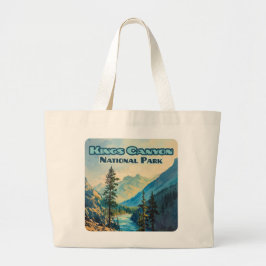 Bolso De Tela Gigante Parque nacional Kings Canyon California Vintage