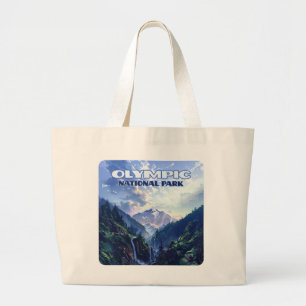 Bolso De Tela Gigante Parque nacional olímpico Montañas Washington Vinta