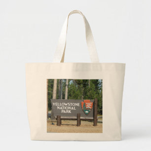 Bolso De Tela Gigante Parque Nacional Yellowstone, cartel, Wyoming, EE.