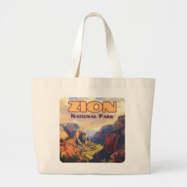 Bolso De Tela Gigante Parque nacional Zion Retro Cañón Utah Moab