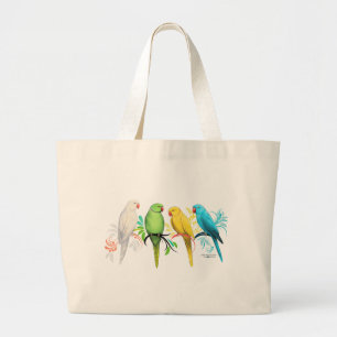 Bolso De Tela Gigante Parroquias del Ringneck Indio