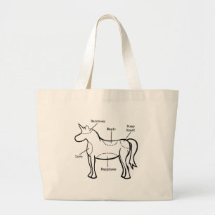 Bolso De Tela Gigante Partes de unicornio