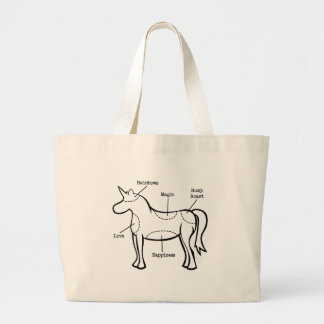 Bolso De Tela Gigante Partes de unicornio