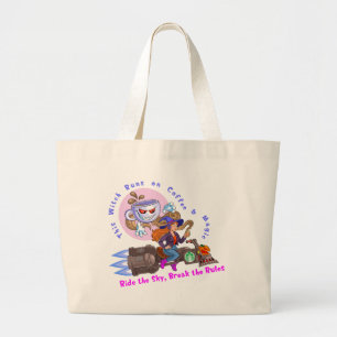 Bolso De Tela Gigante Pasajero de café y magia
