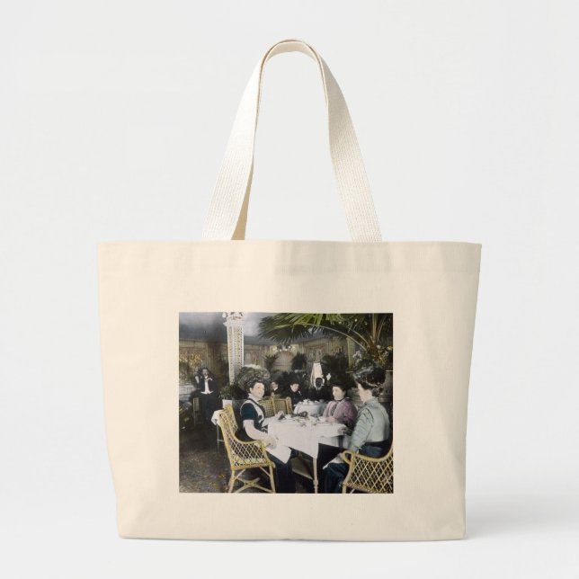 Bolso De Tela Gigante Pasajeros titánicos de la clase del RMS los 1ros (Frente)