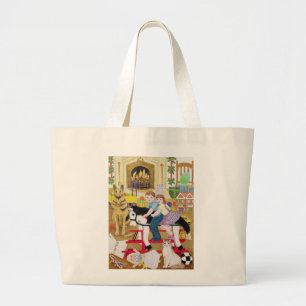 Bolso De Tela Gigante Paseo-uno-Gallo-Caballo