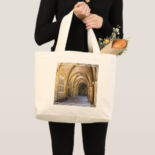 Bolso De Tela Gigante Pasillo del claustro de la catedral arqueada
