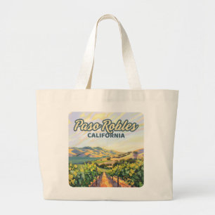 Bolso De Tela Gigante Paso Robles California Vineyard Costa Central