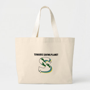 Bolso De Tela Gigante "Pasos para salvar el planeta" Eco Tote Bag - Cami