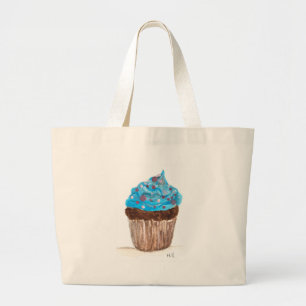 Bolso De Tela Gigante Pastel azul fiesta postre de comida dulce novia