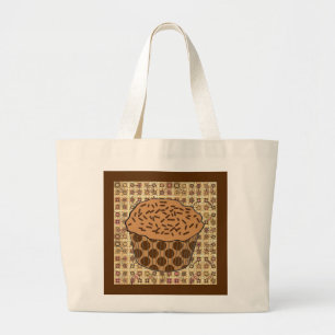 Bolso De Tela Gigante Pastel de caramelo escarchado con rociadores