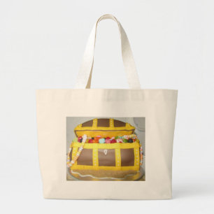 Bolso De Tela Gigante Pastel de cofre