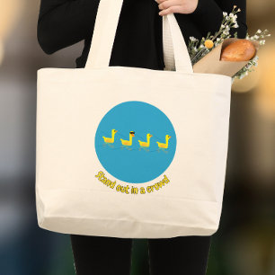 Bolso De Tela Gigante Patos Motivacionales Lindos que Destacan