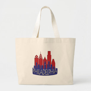 Bolso De Tela Gigante Patriota del newwave del horizonte de Philly