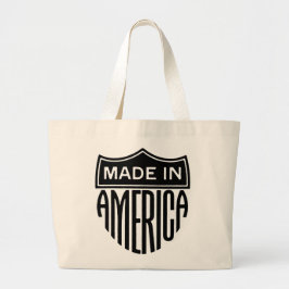 Bolso De Tela Gigante Patriótico Hecho En Estados Unidos Totebag