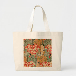 Bolso De Tela Gigante Patrón de Art Nouveau #1 en Emporio Moffa