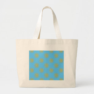 Bolso De Tela Gigante Patrón de dibujo de sol amarillo 3D